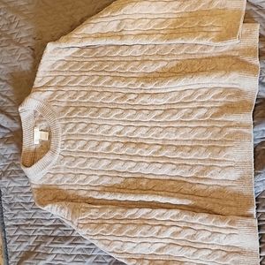 Warm cable knit M boxy sweater